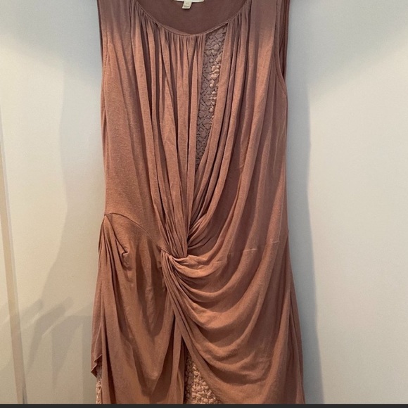 Anthropologie Deletta Blouse in a Dusty Rose / Taupe Size Small - Picture 3 of 6